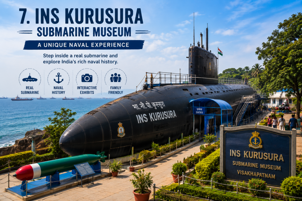 INS Kurusura Submarine Museum in Visakhapatnam showcasing India's naval history